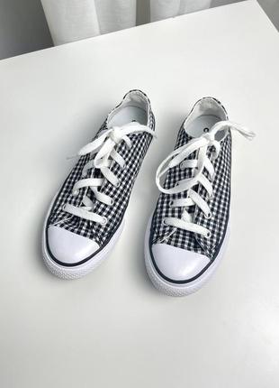 🐰converse текстильні кеди в клітинку2 фото