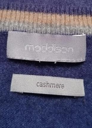 Чоловічий пуловер maddison, 100% натуральний кашемір, розмір s/m7 фото