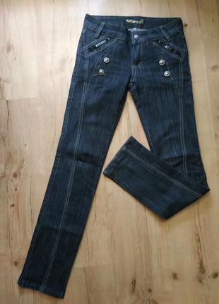 Джинсы 25 р темно-серые