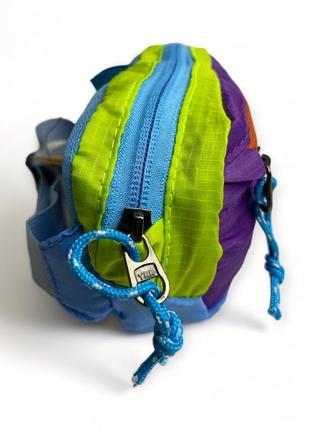 Поясна сумка patagonia ultralight black hole mini hip pack 1l синій/фіолетовий/салатний5 фото