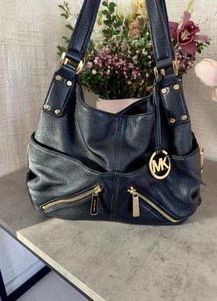 Сумка из мясистой натуральной кожиmichael kors оригинал3 фото