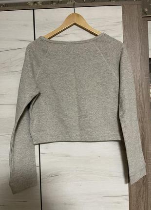 Кофта свитер джемпер серый8 фото