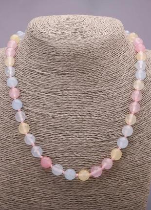 Бусы опал имитация