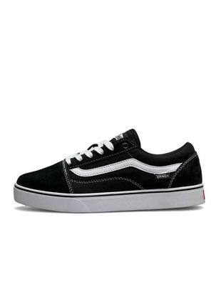 Женские кеды vans old skool black white7 фото