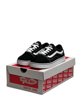 Женские кеды vans old skool black white