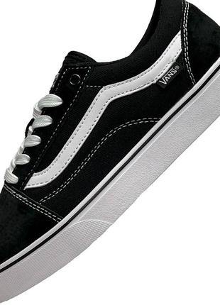 Женские кеды vans old skool black white3 фото