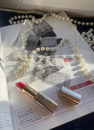 Шикарные новые имиджевые очки, прозрачная линза, красивая оправа🔥 люкс