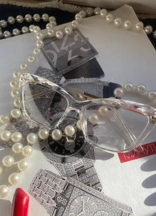 Шикарные новые имиджевые очки, прозрачная линза, красивая оправа🔥 люкс