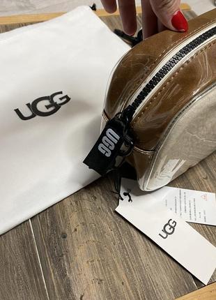 Сумка ugg угг агг силиконовая бежевая черная5 фото