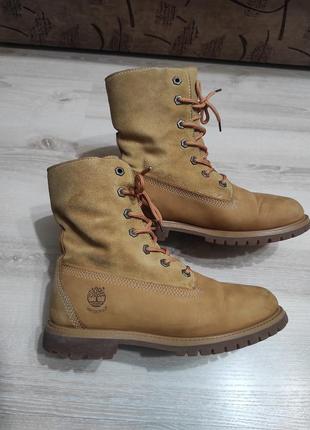 Зимние натуральные ботинки timberland, ботинки timberland на овчине на стопу 24,5 см6 фото