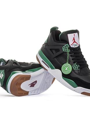 Кроссовки nike air jordan sb x jordan 4 black green