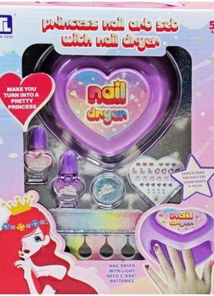 Набір для манікюру "princess nail art set" з лампою від lamatoys