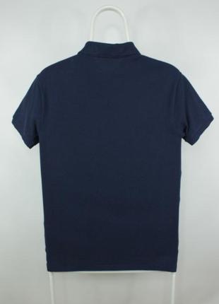 Якісна футболка поло polo ralph lauren slim fit navy polo shirt8 фото
