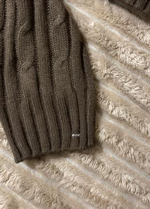 Вʼязаний коричневий светр кофта теплий укорочений3 фото