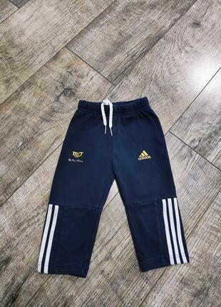 Штани, брюки двунітка петельки, adidas, р. 80-86, 12-18міс., довжина 42см1 фото