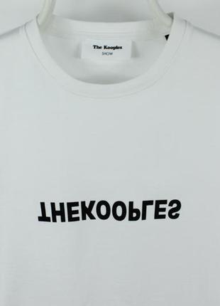 Белоснежная плотная футболка the kooples show white dense cotton t-shirt2 фото