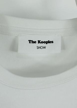 Белоснежная плотная футболка the kooples show white dense cotton t-shirt3 фото