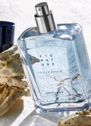 Туалетна вода signature generation signature for him signature oriflame для чоловіків