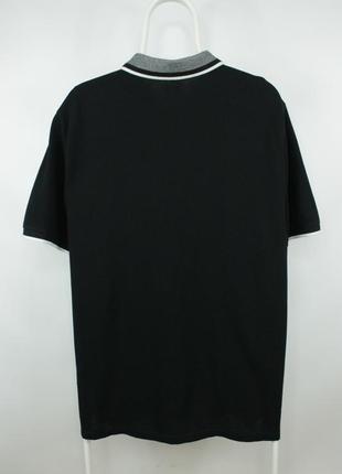 Якісне бавовняне поло ovs pure cotton black polo t-shirt6 фото
