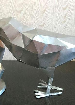 Paperkhan конструктор из картона 3d ворона ворон птица птичка паперкрафт papercraft набор для творчества игруш
