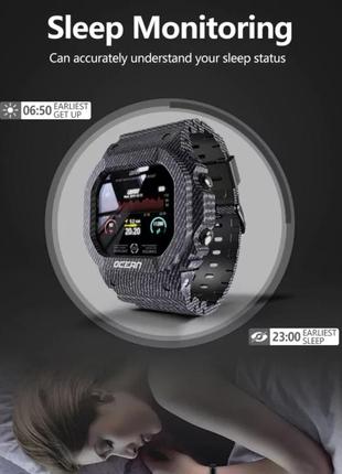 Чоловічий розумний смарт-годинник smart watch cq64-b/фітнес браслет трекер3 фото