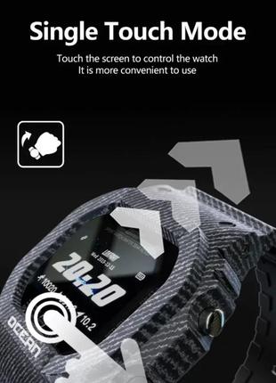 Чоловічий розумний смарт-годинник smart watch cq64-b/фітнес браслет трекер5 фото