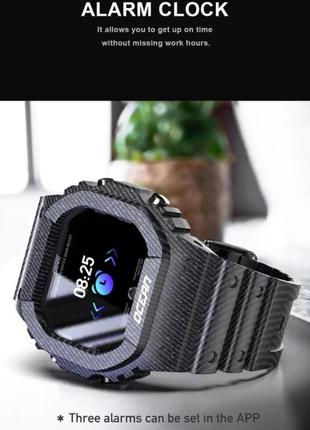 Чоловічий розумний смарт-годинник smart watch cq64-b/фітнес браслет трекер8 фото