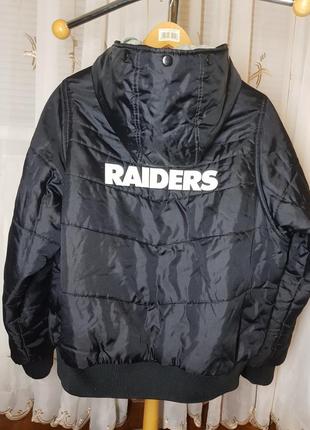 Reebok raiders (nfl) утеплена куртка бомбер2 фото