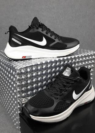 Мужские кроссовки nike zoom guide 10 черные на белой скидке sale &lt;unk&gt; smb