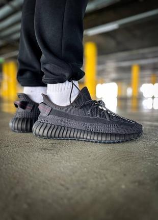 Мужские кроссовки adidas yeezy boost 350 v2 black reflective