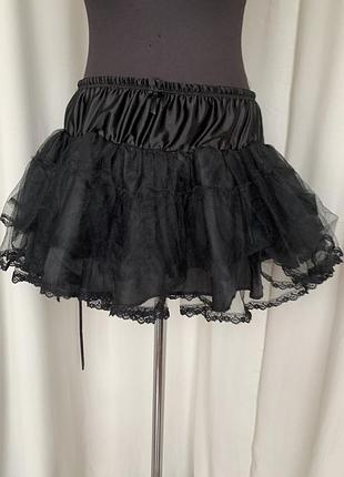 Юбка туту балерина готичная карнавальная мини подъюбник