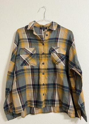 Topshop клітчаста блузка на ґудзиках жіночий розмір 36