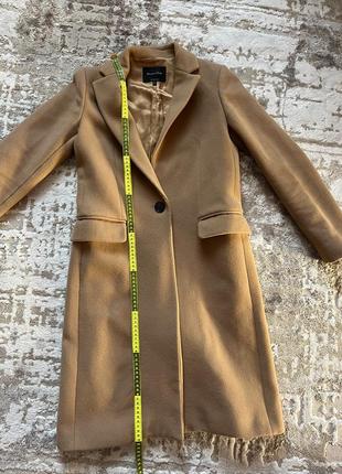 Пальто massimo dutti бежевое весеннее пальто коричнево пальто праздничное женское пальто8 фото