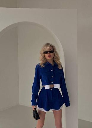 Костюм юбка шорты + пиджак