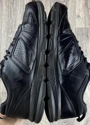Nike t-lite кроссовки 45 размер кожаные чёрные оригинал8 фото