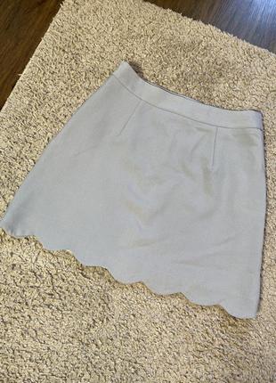 Женская мини юбка на высокой талии6 фото