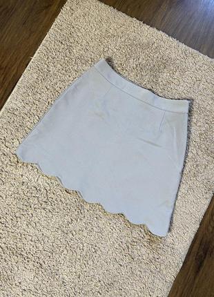 Женская мини юбка на высокой талии3 фото