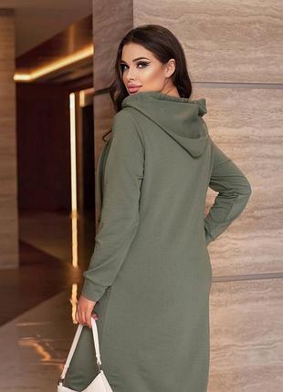 Сукня туніка з каптуром3 фото