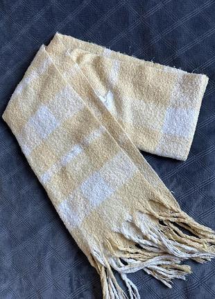 Стильный длинный шарф в клетку