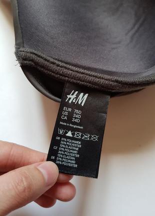 Шикарный раздельный купальник h&m,верх от купальника,лиф бикини пуш-ап на завязках7 фото