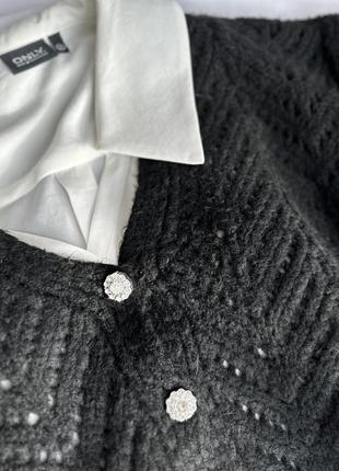Кардиган чорний в стилі zara