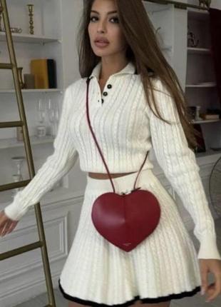 Костюм вʼязка туреччина спідниця і кофтинка