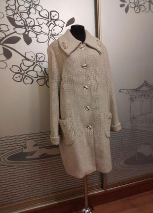 Шерстяное демисезонная пальто большого размера батал3 фото