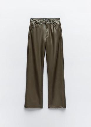 Брюки прямые палаццо zara