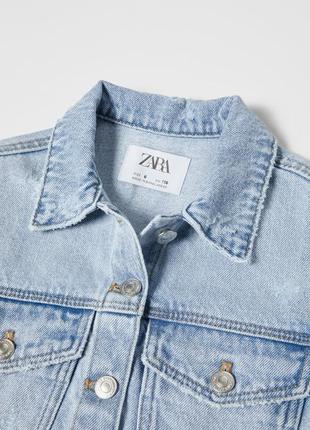 Джинсовая куртка zara новая коллекция 152-1585 фото