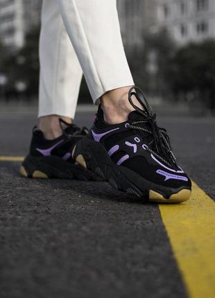 Кроссовки женские черные (кросівки, женская обувь)6 фото