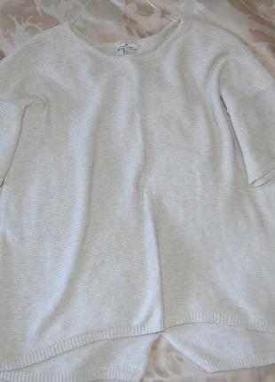 Tom tailor хлопковый свитшот джемер спинка длинее4 фото