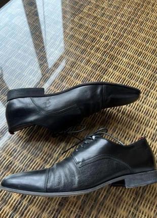Кожаные туфли hugo boss оригинальные черные3 фото