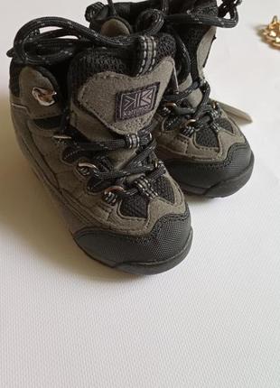 Дитячі замшеві чобітки на хлопчика karrimor 🩶1 фото
