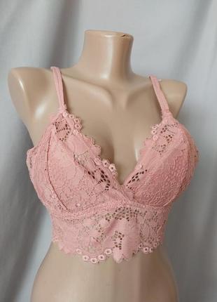 Кружевной топ бюстье пудрового цвета marilyn monroe